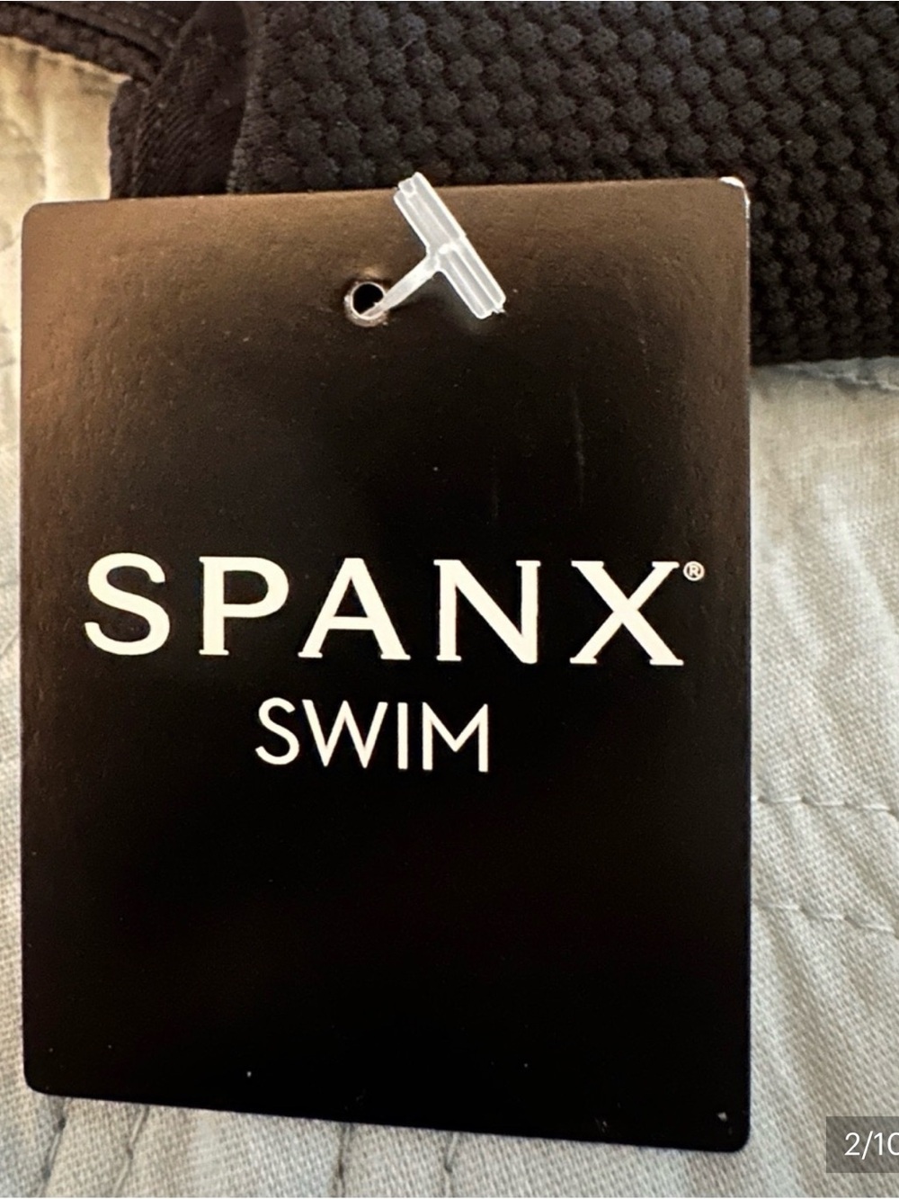 SPANX Black Open-Back One-Piece Swim - Picture 2 of 6